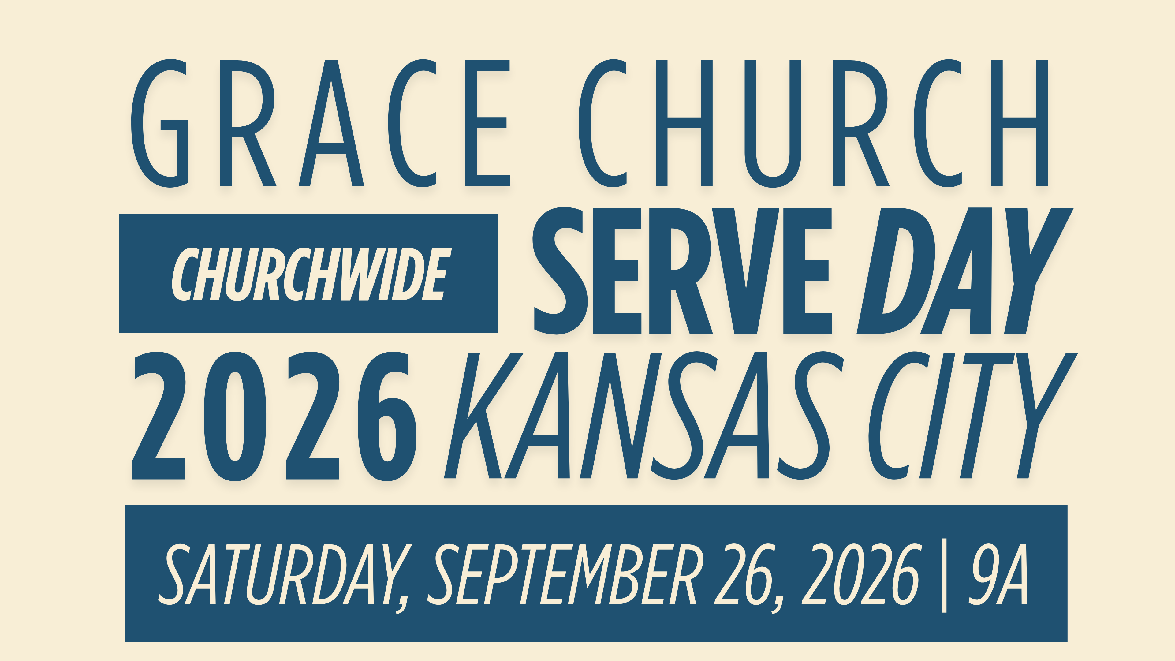 Grace Church Churchwide Serve Day 2026 Kansas City
